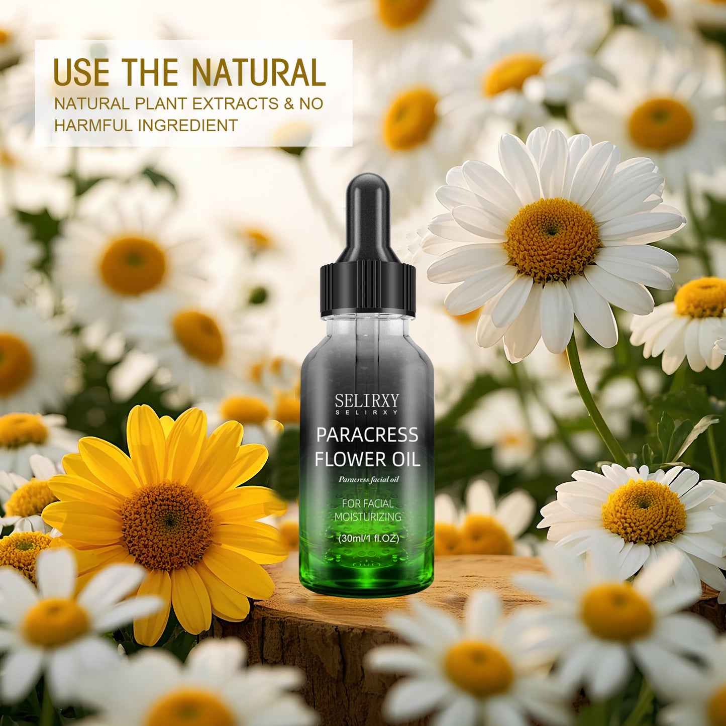 Paracress Facial Oil - 100% Natural Helichrysum Essential Oil for Anti-Aging, Moisturizing, Wrinkle Reduction, & Skin Firming | Face Oil for Women Hydration & Skin Glow | 1 fl. oz
