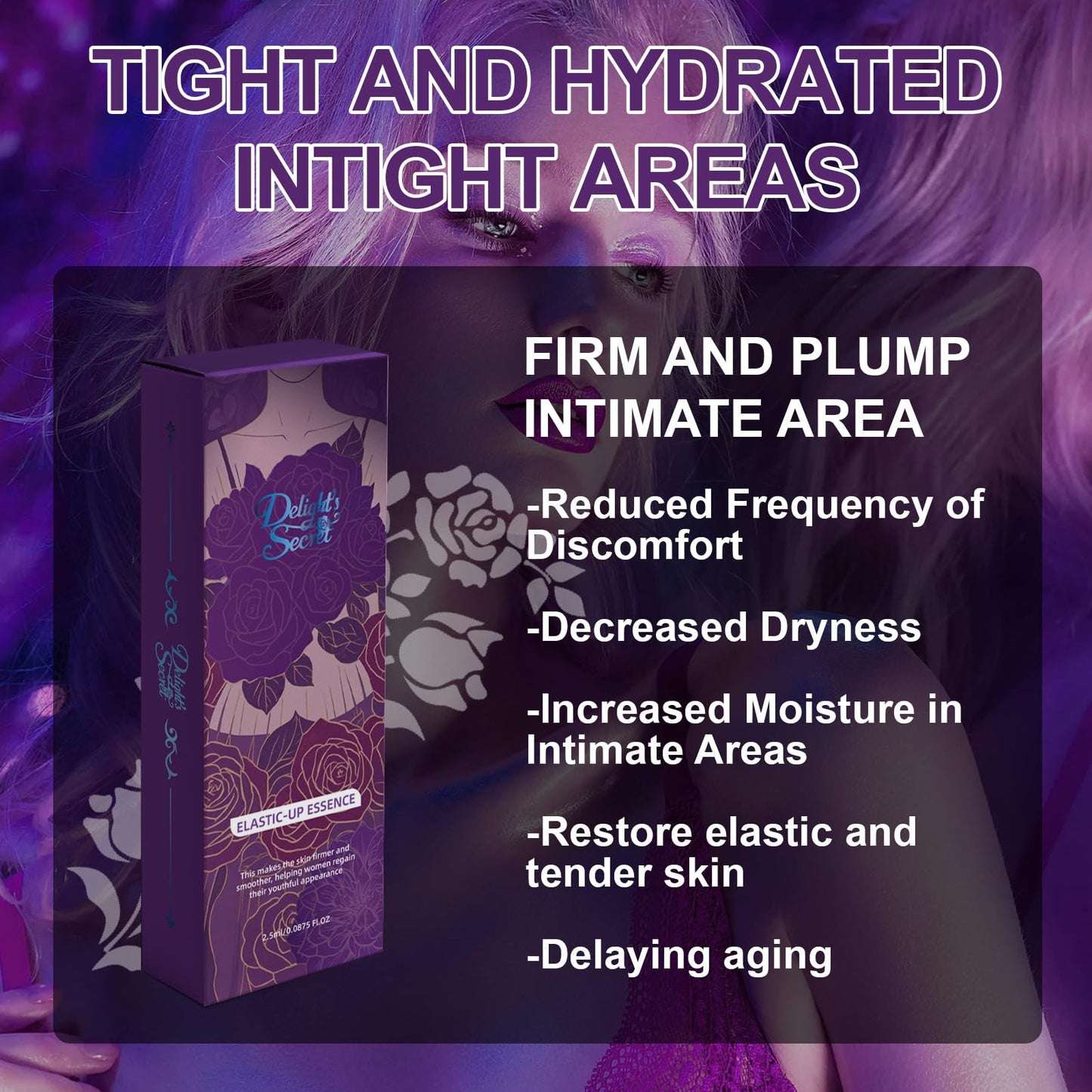 Vaginal Tightening Cream – Vaginal Moisturizer Gel Hydrating Formula with Collagen, Rose Water & Birch Sap, Prefilled Applicators for Skin Elasticity & Comfort - 6 Count Kit