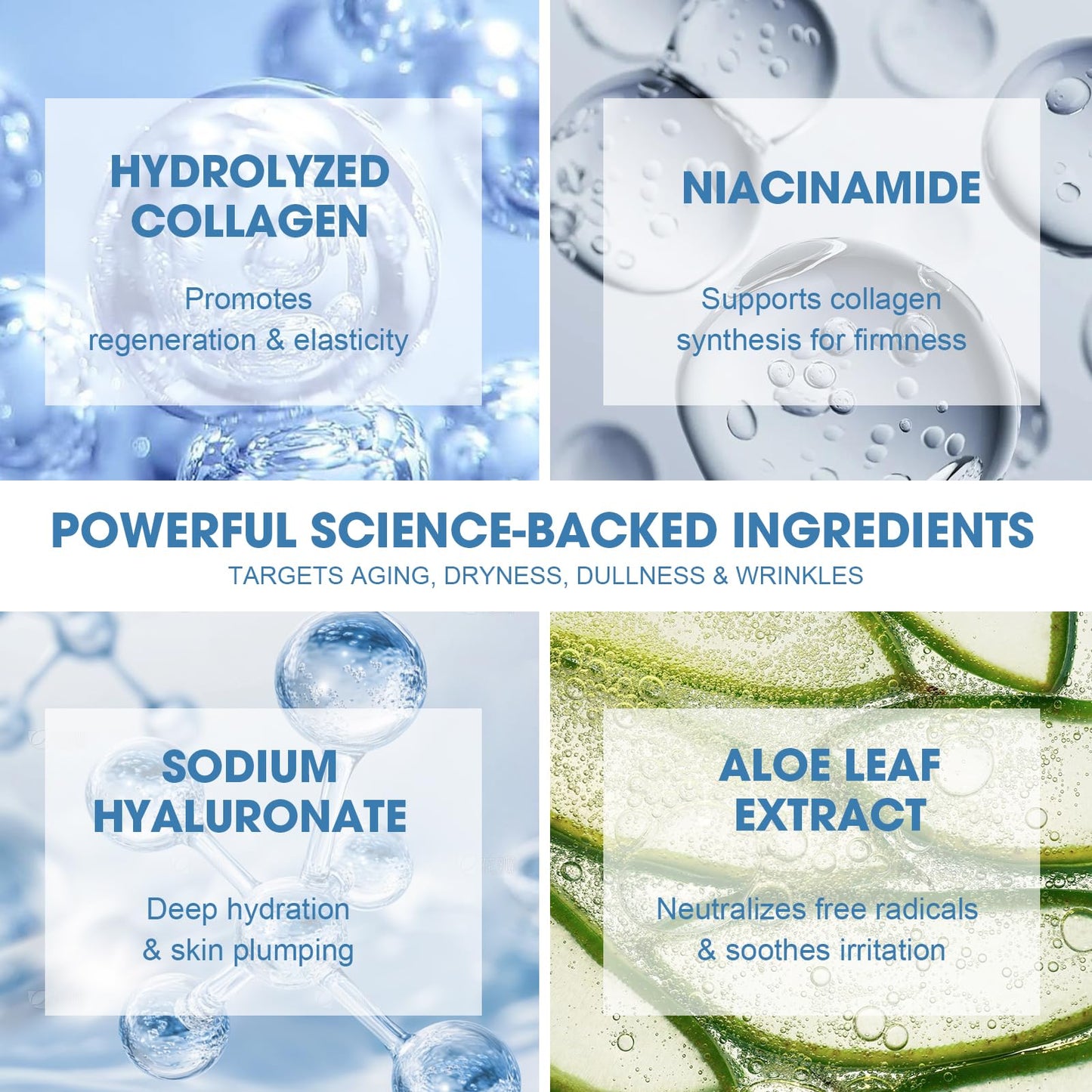 Stem Cell Serum for Face, Microneedling Serum Ampoule for Anti-Aging, Wrinkle & Scar Removal, Hydrating Facial Serum to Use with and Without Micro Needling for Smooth, Rejuvenated Skin, 1.2 Fl Oz