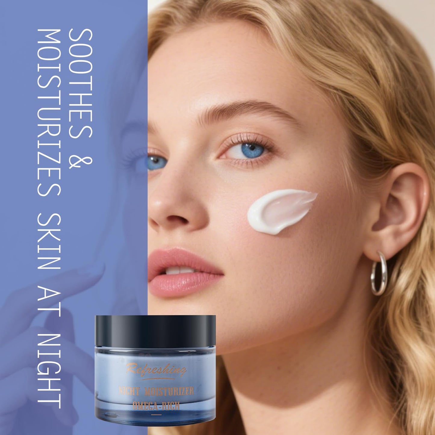 Midnight Recovery Omega Botanical Night Cream, Anti-Wrinkle Face Moisturizer with Omega 3, Omega 6, Vitamin C & Hyaluronic Acid, Plumps & Replenishes Skin Barrier – 1.7 fl oz