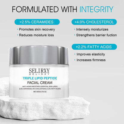 Skin Fix Barrier Triple Lipid-Peptide Face Cream, Anti Aging Moisturizer for Face, Skin Care Facial Moisturizer for All Skin Types, Glow, Smooth and Firm Skin