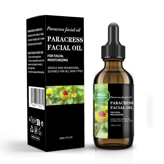 Paracress Facial Oil with Helichrysum Essential Oil – 100% Natural Anti-Aging Formula for Wrinkle Reduction, Firming & Hydration – Moisturizing Face Oil for Radiant, Youthful Skin – 30ML 1 fl. oz