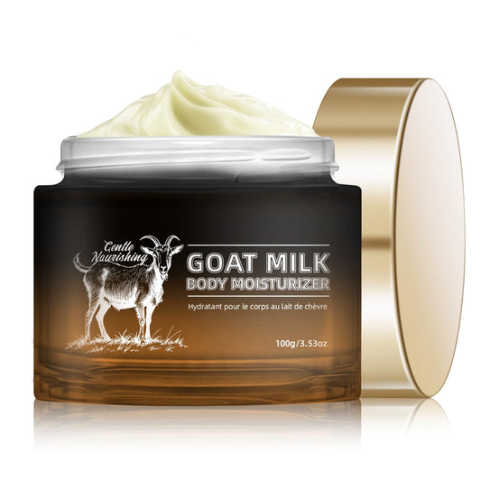 Goat Milk Lotion - Whipped Body Butter Cream with Goat Milk - Deeply Moisturizes, Softens Skin - Natural & Gentle for All Skin Types, 3.53 oz