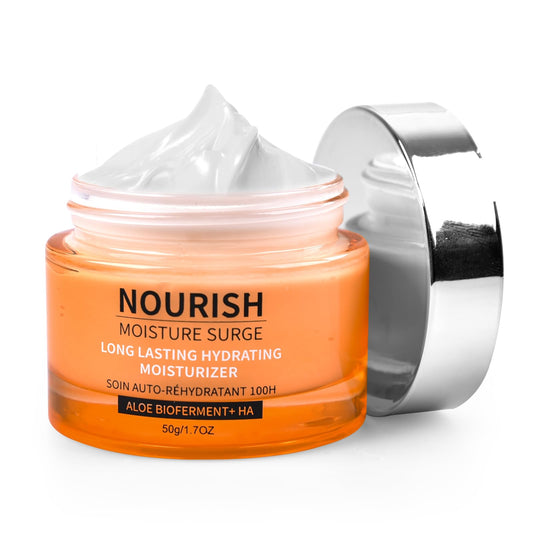 100H Auto-Replenishing Hydrator, Oil-Free Gel-Cream Moisturizer with Hyaluronic Acid, Aloe Bioferment & Vitamins C + E – Lightweight, Instant & Long-Lasting Hydration for All Skin Types