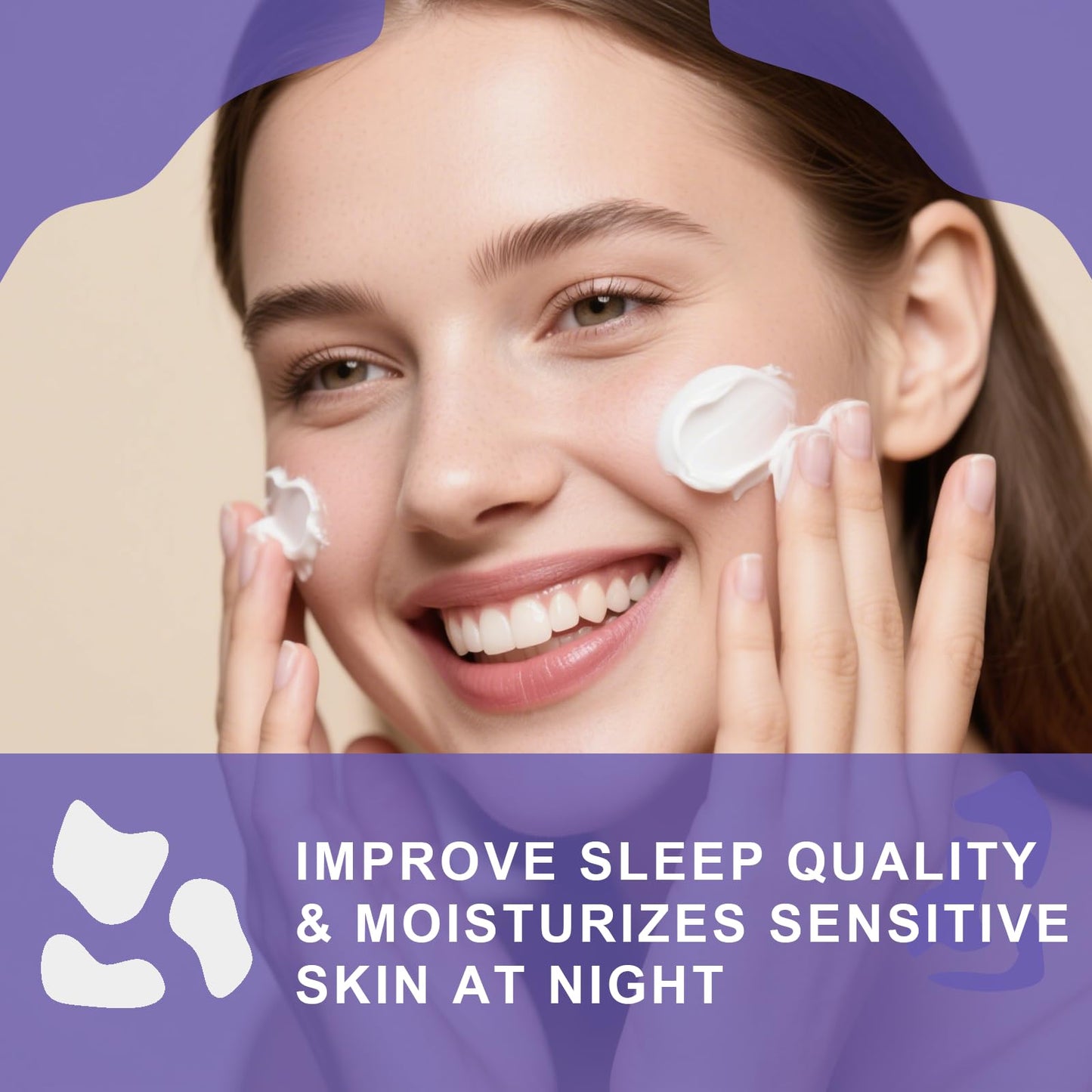 Retinol & Hyaluronic Acid Night Cream, Anti-Aging Face Moisturizer，Anti-Aging Retinol Face Cream for Women, Firms Skin to Fight Fine Lines, Wrinkles & Dark Spots, 1.7 oz