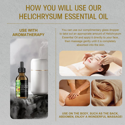 Paracress Facial Oil with Helichrysum Essential Oil – 100% Natural Anti-Aging Formula for Wrinkle Reduction, Firming & Hydration – Moisturizing Face Oil for Radiant, Youthful Skin – 30ML 1 fl. oz
