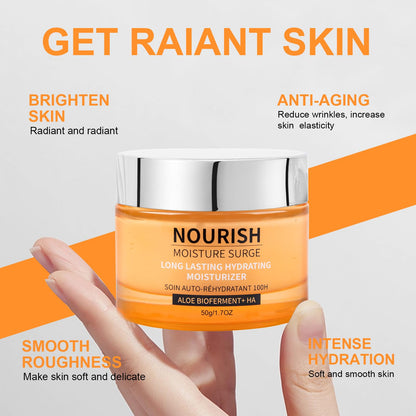 100H Auto-Replenishing Hydrator, Oil-Free Gel-Cream Moisturizer with Hyaluronic Acid, Aloe Bioferment & Vitamins C + E – Lightweight, Instant & Long-Lasting Hydration for All Skin Types