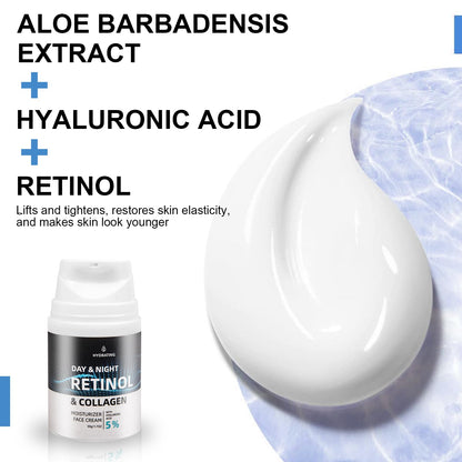 Advanced Retinol Night Cream with Peptides & Hyaluronic Acid – Anti-Aging Face Moisturizer for Fine Lines, Wrinkles & Dark Spots – Firming, Hydrating & Brightening Skincare, 1.7 fl oz
