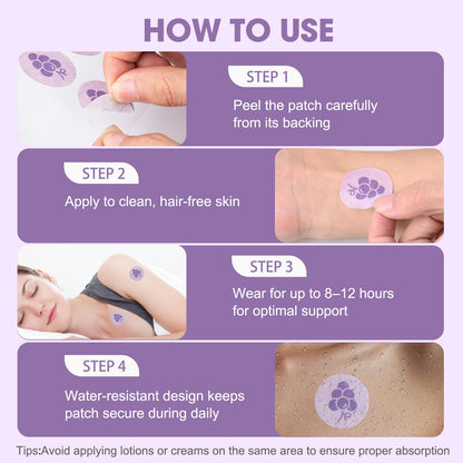 NAD Patches for Women | NAD+ Plus Patche – 32 Count | Vegan, Skin-Friendly Daily Patches with Gradual Release Design | 8-Hour Wear | Latex-Free & Water-Resistant