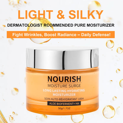 100H Auto-Replenishing Hydrator, Oil-Free Gel-Cream Moisturizer with Hyaluronic Acid, Aloe Bioferment & Vitamins C + E – Lightweight, Instant & Long-Lasting Hydration for All Skin Types